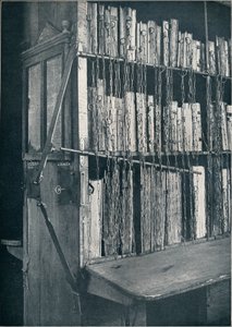 Regał, XV w., z późniejszymi wydaniami i ramą katalogową, XVII w., ok. 1931 autorstwa Unbekannt