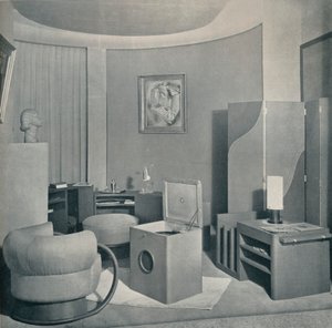 Buduar z Salon des Artistes Decorateurs, 1929, DIM, c1930. autorstwa Unbekannt