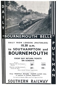 Bournemouth Belle – kolej południowa, 1936 autorstwa Unbekannt