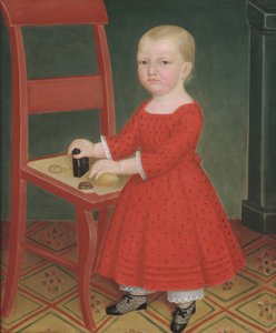 Chłopiec z blond włosami, ca. 1840-50. autorstwa Unbekannt