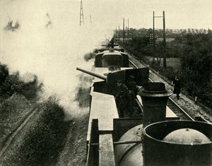 Pociąg pancerny brytyjskiej marynarki wojennej, I wojna światowa, 1914, c1920. autorstwa Unbekannt