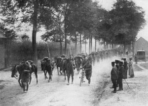 Brytyjscy lansjerzy kawalerii, Francja, 1914 autorstwa Unbekannt