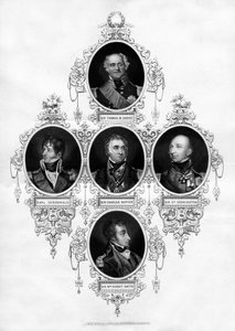 Brytyjscy oficerowie marynarki wojennej, 1837 autorstwa Unbekannt