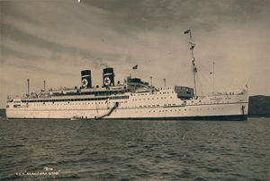 Brytyjski statek pasażerski SS Arandora Star linii Blue Star, 1936 autorstwa Unbekannt