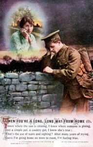 Brytyjski żołnierz marzący o swojej ukochanej ojczyźnie w domu, I wojna światowa, 1914-1918 autorstwa Unbekannt