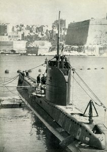 Brytyjska łódź podwodna na Malcie, II wojna światowa, 1945. autorstwa Unbekannt