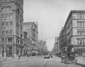 Broadway, na północ od Chestnut Street, St. Louis, ok. 1897. autorstwa Unbekannt
