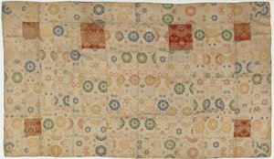 Brokat, jedwab. Szata mnicha buddyjskiego, łatana, kesa, okres Edo, 1615-1868. autorstwa Unbekannt
