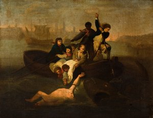 Brook Watson i rekin, 1800-1900. autorstwa Unbekannt