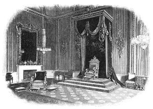 Pałac Buckingham: sala tronowa, 1886 r. autorstwa Unbekannt