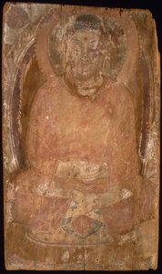 Budda z aureolą i ognistym ciałem Mandorla, VI-VII wiek. autorstwa Unbekannt