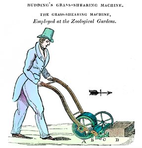 Maszyna do ścinania traw pąków, c1832 autorstwa Unbekannt