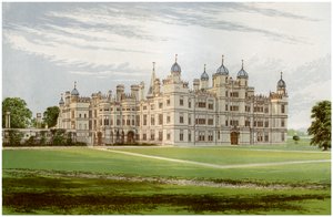 Burghley House, Lincolnshire, dom markiza Exeter, ok. 1880 r. autorstwa Unbekannt