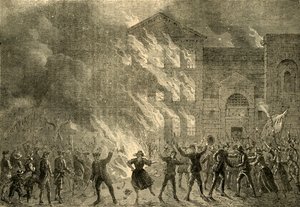 Spalenie Newgate, 1780, ok. 1872. autorstwa Unbekannt