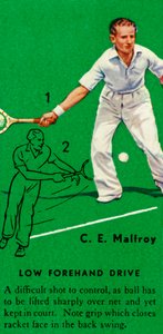 C.E. Malfroy – niski forhend drive, c1935. autorstwa Unbekannt