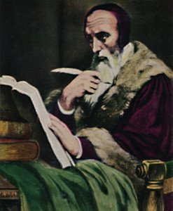 Kalwin 1509-1564. - Obraz Scheffera, 1934. autorstwa Unbekannt