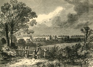 Camden Town, od Hampstead Road, Marylebone, 1780, c1876. autorstwa Unbekannt