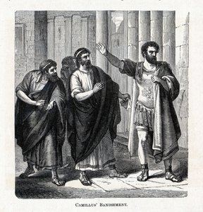 Wygnanie Camillusa, 1882 r autorstwa Unbekannt