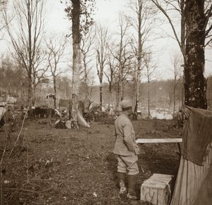 Obóz, Genicourt, północna Francja, c1914-c1918 autorstwa Unbekannt