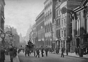 Cannon Street, patrząc na zachód, City of London, c1910 1911 autorstwa Unbekannt