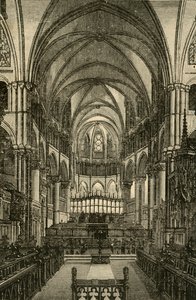 Katedra w Canterbury - Chór, 1898. autorstwa Unbekannt