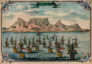 Kapsztad, c1680 autorstwa Unbekannt