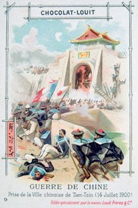 Zdobycie chińskiego miasta Tientsin Tianjin, Rebelia Bokserów, 14 lipca 1900 autorstwa Unbekannt