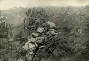 Zdobyte niemieckie okopy w Les Eparges, 1919. autorstwa Unbekannt