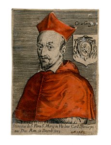 Kardynał Francesco Sforza, włoski ksiądz, XVI wiek autorstwa Unbekannt