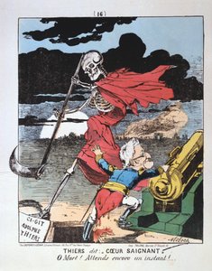 Karykatura przeciwko Adolphe Thiers, 1871 autorstwa Unbekannt