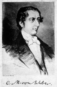 Carl Maria von Weber 1786-1826, niemiecki kompozytor, XX wiek autorstwa Unbekannt