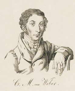 Carl Maria von Weber 1786-1826, po 1821 r. autorstwa Unbekannt