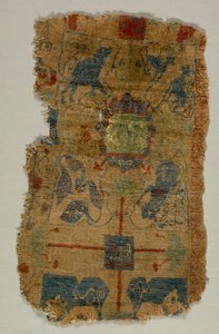Fragment dywanu, ok. godz. 1400s. autorstwa Unbekannt