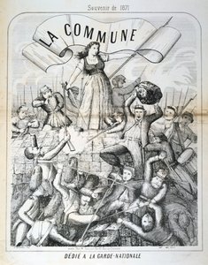 Rysunek poświęcony Gwardii Narodowej, Komuna Paryska, 1871 autorstwa Unbekannt