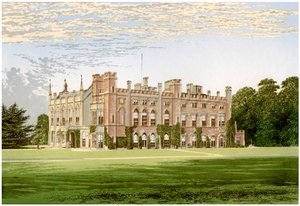 Cassiobury Park, Hertfordshire, dom hrabiego Essex, ok. 1880 r. autorstwa Unbekannt