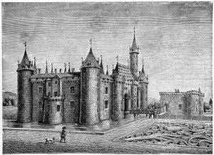 Zamek Marcoussis, niedaleko Rambouillet, ok. XVII w., 1870 r. autorstwa Unbekannt