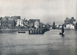 Castletown - Z molo, przedstawiający zamek Rushen, 1895 autorstwa Unbekannt