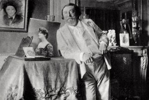 Catulle Mendes, francuski poeta i literat, 1906 autorstwa Unbekannt