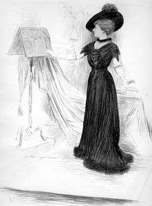 Cecile Sorel, francuska aktorka, 1909 autorstwa Unbekannt