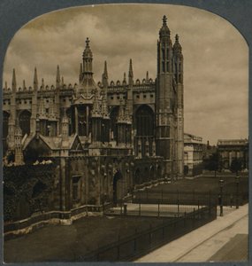 Słynna gotycka kaplica Kings College, Cambridge, Anglia, ok. 1910. autorstwa Unbekannt