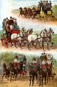 Słynne drużyny w parku, 1887 autorstwa Unbekannt