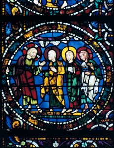 Centrum Thabor, witraż, katedra w Chartres, Francja, 1194-1260 autorstwa Unbekannt