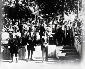 Ceremonia z udziałem dygnitarzy i urzędników, c1914-c1918 autorstwa Unbekannt