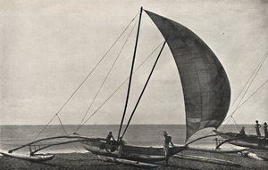 Morska łódź rybacka z podporą cejlońską, 1926 autorstwa Unbekannt