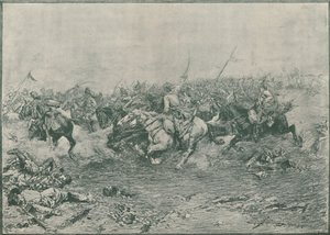 Szarża XII Huzarów w bitwie pod Marengo, 1800, 1896. autorstwa Unbekannt