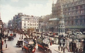 Charing Cross and the Strand, Londyn, ok. 1910. autorstwa Unbekannt