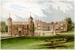 Charlecote Park, Warwickshire, dom rodziny Lucy, ok. 1880 autorstwa Unbekannt