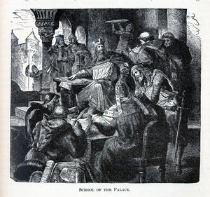 Pałacowa Szkoła Karola Wielkiego, 1882 r. autorstwa Unbekannt