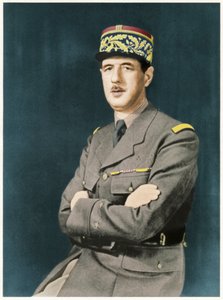 Charles Andre Joseph Marie De Gaulle, 1940 autorstwa Unbekannt