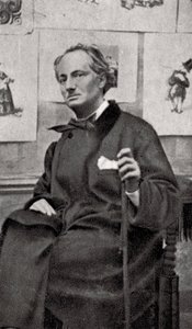 Charles Baudelaire, francuski poeta i krytyk sztuki, 1857 autorstwa Unbekannt